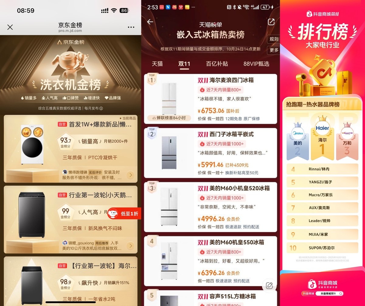 双11家电市场观察：理性消费时代，品质与体验成破局关键(图1)