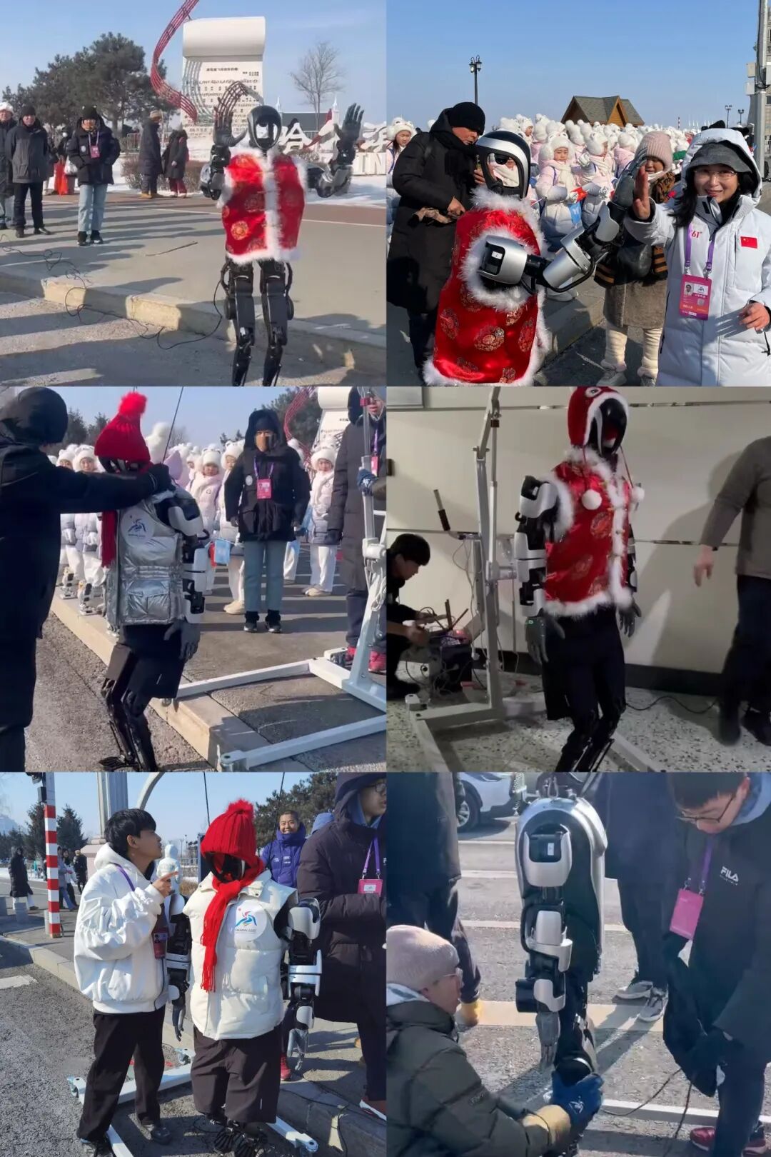 再续冰雪奇缘！乐聚夸父人形机器人亮相亚冬会火炬传递现场(图7)