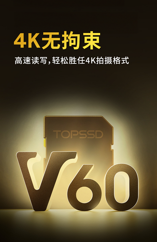 天硕 V60 256GB SD 卡：卓越品质，开启存储新境界(图2)