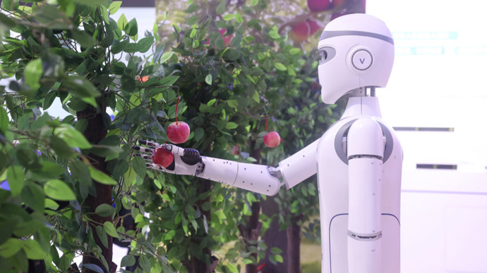 创纪录！27款人形机器人亮相，还有“家庭保姆”(图1)