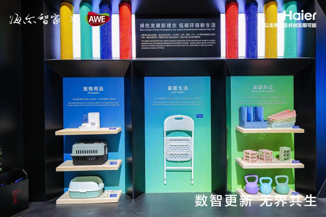 创行业首个家电全链路闭环体系！海尔再循环亮相AWE(图2)