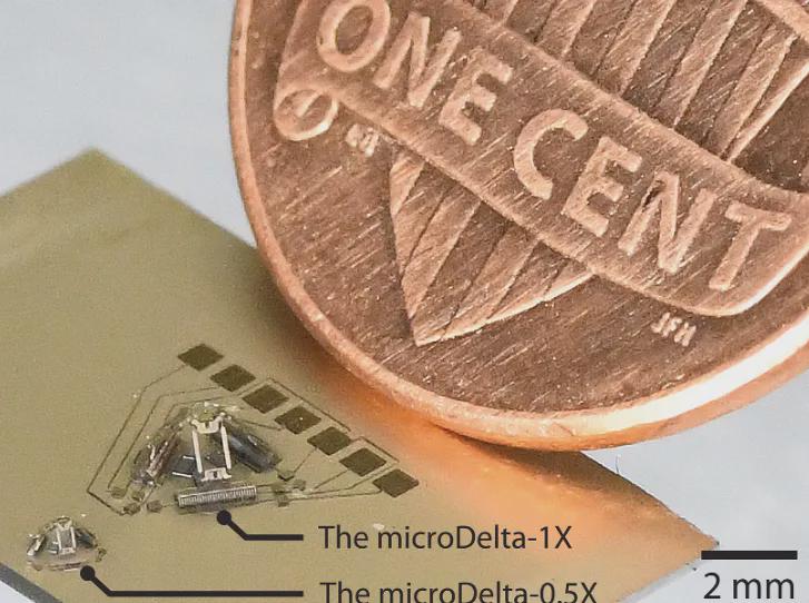 全球“最小”Delta机器人！3D打印而成，论文登顶《Science Robotics》(图1)