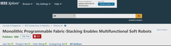 登顶 TRO！北大团队突破软体机器人制造瓶颈，提出可编程织物堆叠技术实现多功能一体成型！(图2)