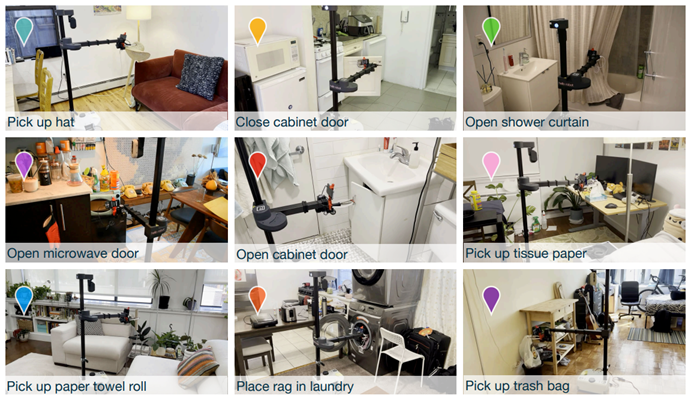 Dobb-E框架让机器人完成109种不同种类家务 平均微调时间仅5分钟(图1)
