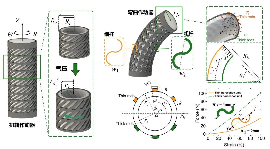 《IEEE Transactions on Robotics》论文：基于网格增强的气动软体机器人建模与设计(图3)